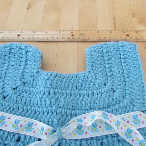 Taller de ABU handmade blue baby dress (crochet) - Picture 4 of 13